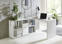 BMG Möbel Eckschreibtisch Lena, abschließbar, Winkelschreibtisch, in verschiedenen Farben