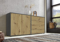 BMG Möbel Sideboard »Mailand Set 3« (Kommode Anrichte Aktenschrank), in verschiedenen Farben, hochwertige push-to-open Beschläge