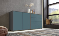 BMG Möbel Sideboard »Mailand Set 3« (Kommode Anrichte Aktenschrank), in verschiedenen Farben, hochwertige push-to-open Beschläge