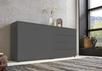 BMG Möbel Sideboard »Mailand Set 3« (Kommode Anrichte Aktenschrank), in verschiedenen Farben, hochwertige push-to-open Beschläge