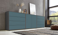 BMG Möbel Sideboard »Mailand Set 4« (Kommode Anrichte Aktenschrank), in verschiedenen Farben, hochwertige push-to-open Beschläge