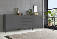 BMG Möbel Sideboard Mailand Set 5, grifflos,...