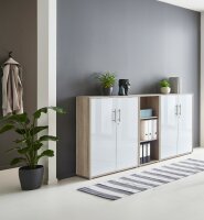 BMG Möbel abschließbare Regalwand/Schrankwand,...