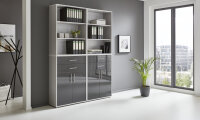 BMG Möbel Regalwand/Schrankwand, Office Edition Set...