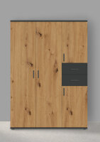 BMG Möbel Kinderzimmer Kleiderschrank ELLI, 4...