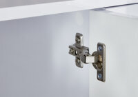 BMG Möbel Sideboard »Mailand Set 9«, grifflos, Korpus in Anthrazit und Fronten in Weiß