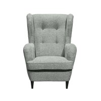 BMG Möbel Oslo Ohrensessel - Armlehnensessel in Grau...
