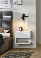 BMG Möbel Nachtkonsole Faro 2 mit Schublade offenes...