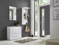 BMG Möbel Garderoben-Set, Mailand 4, Spiegel/Paneel,...