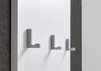 BMG Möbel Garderoben-Set, Mailand 4, Spiegel/Paneel, weiß/ weiß hochglanz