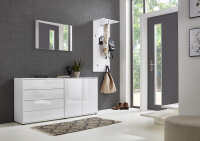 BMG Möbel Garderoben-Set 3, Mailand, Spiegel/Paneel,...