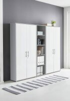 BMG Möbel abschließbare Regalwand/Schrankwand,...