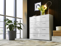 BMG Möbel Kommode, Marbella 3, weiß/...