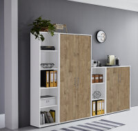 BMG Möbel abschließbare Regalwand/Schrankwand,...
