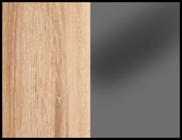 Eiche Sonoma, Anthrazit Hochglanz