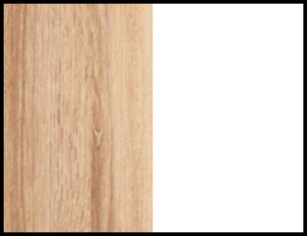 Eiche Sonoma, weiß matt