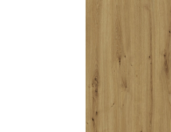 weiß-Oberboden Artisan Eiche/Hochglanz weiß